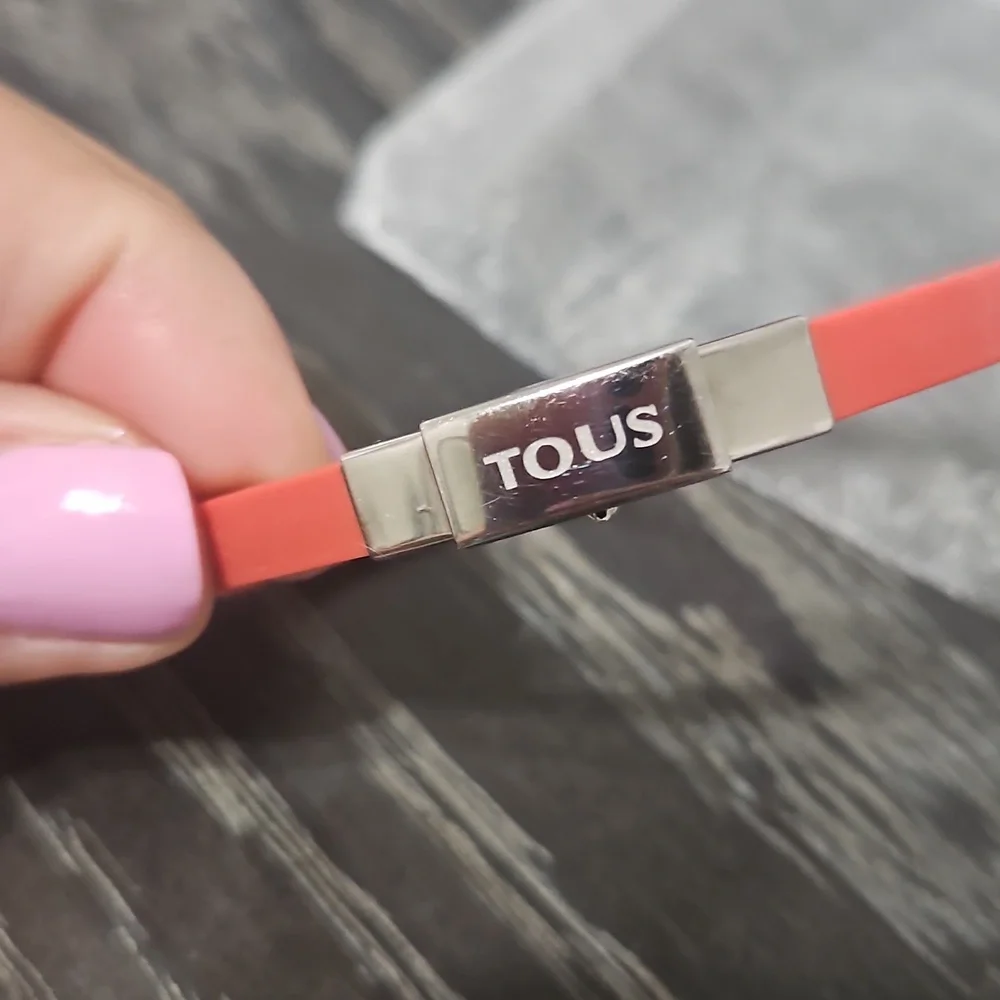 Tous Red Rubber Bracelet